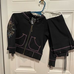 Light sweat pants and jacket